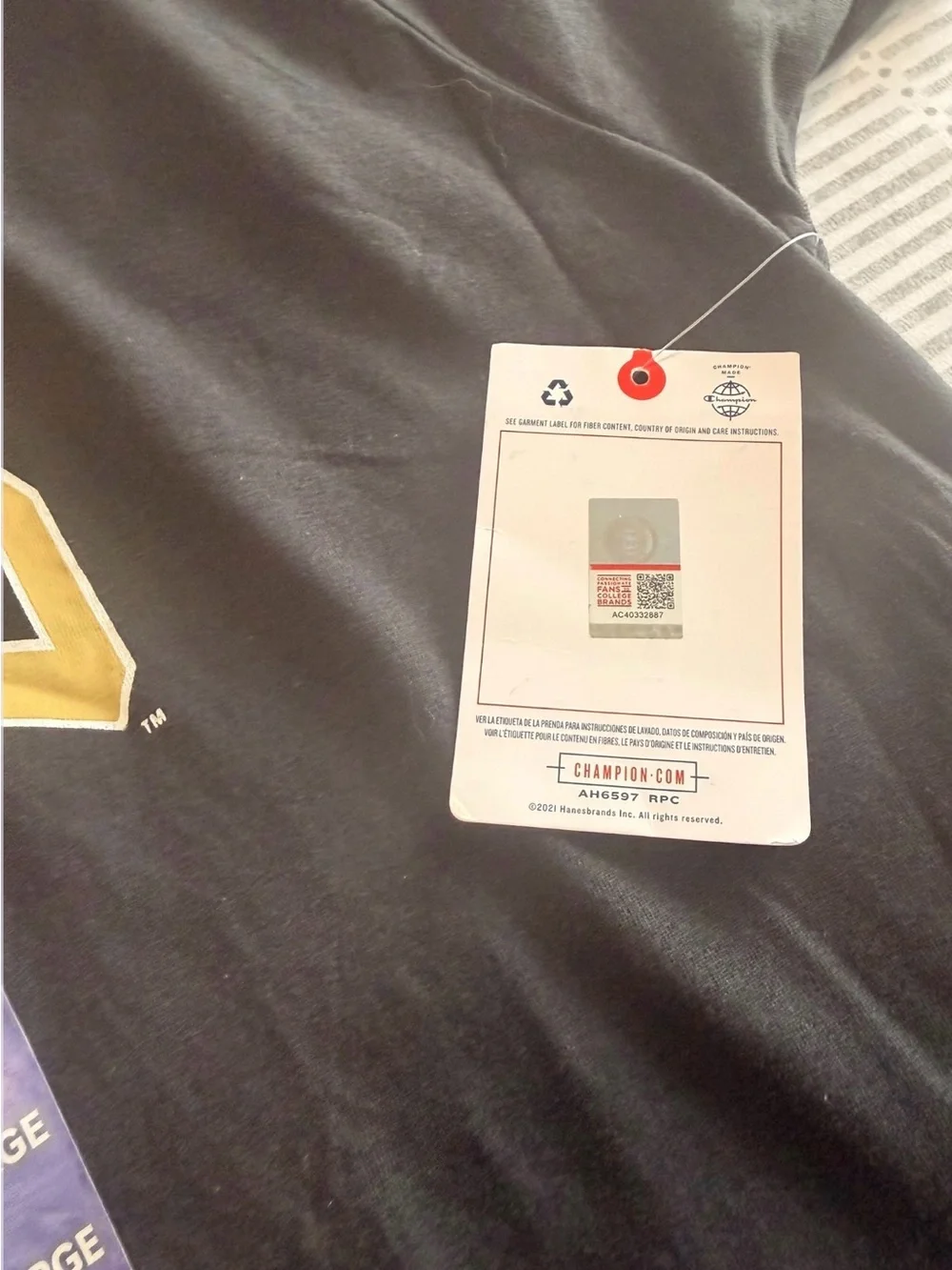 New with tag Champion NCAA college UCF Knights University Shirt Black Mens 2XL - Picture 4 of 7